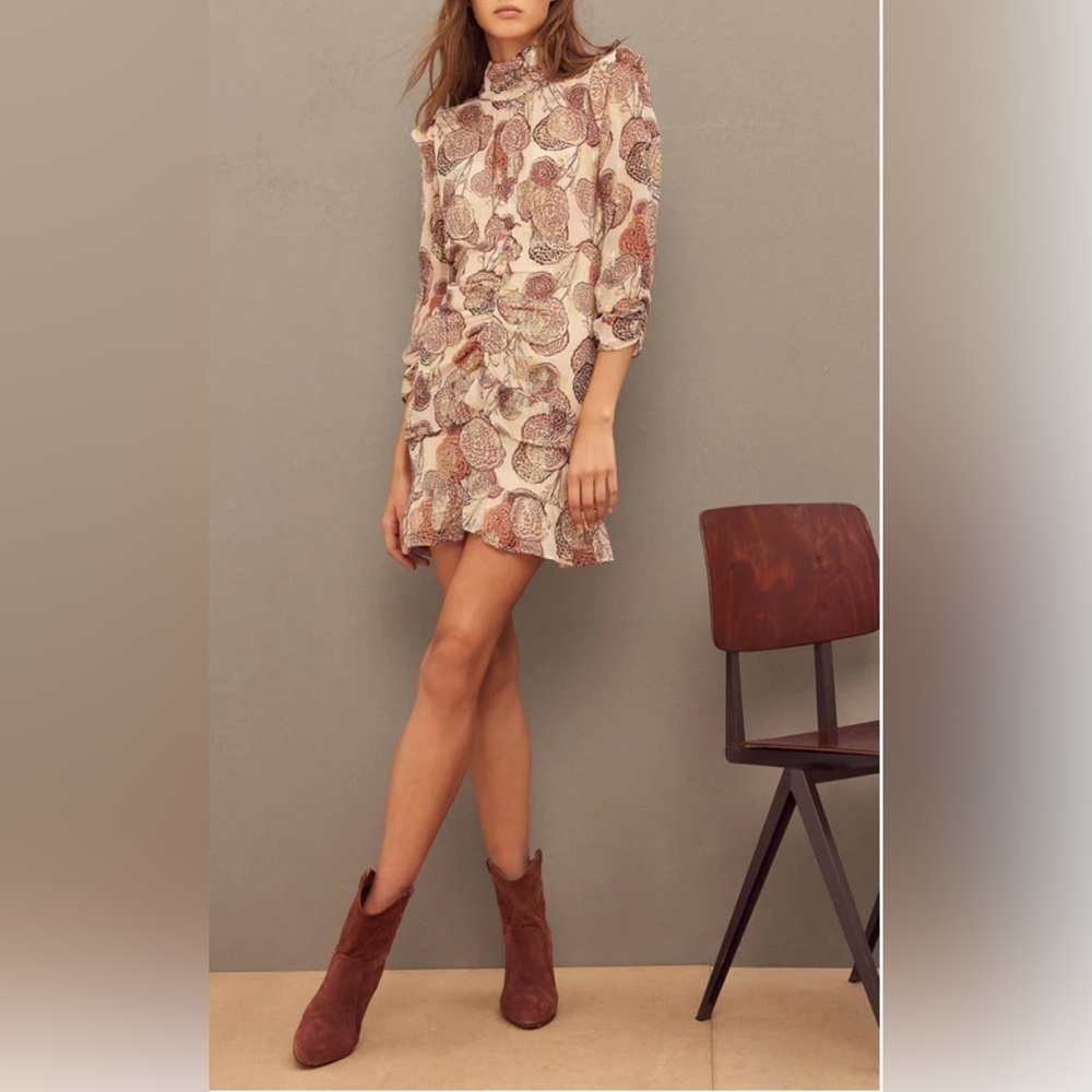 NWOT Ba&sh Robe Hydra Tiered Mini Dress, Size 2
